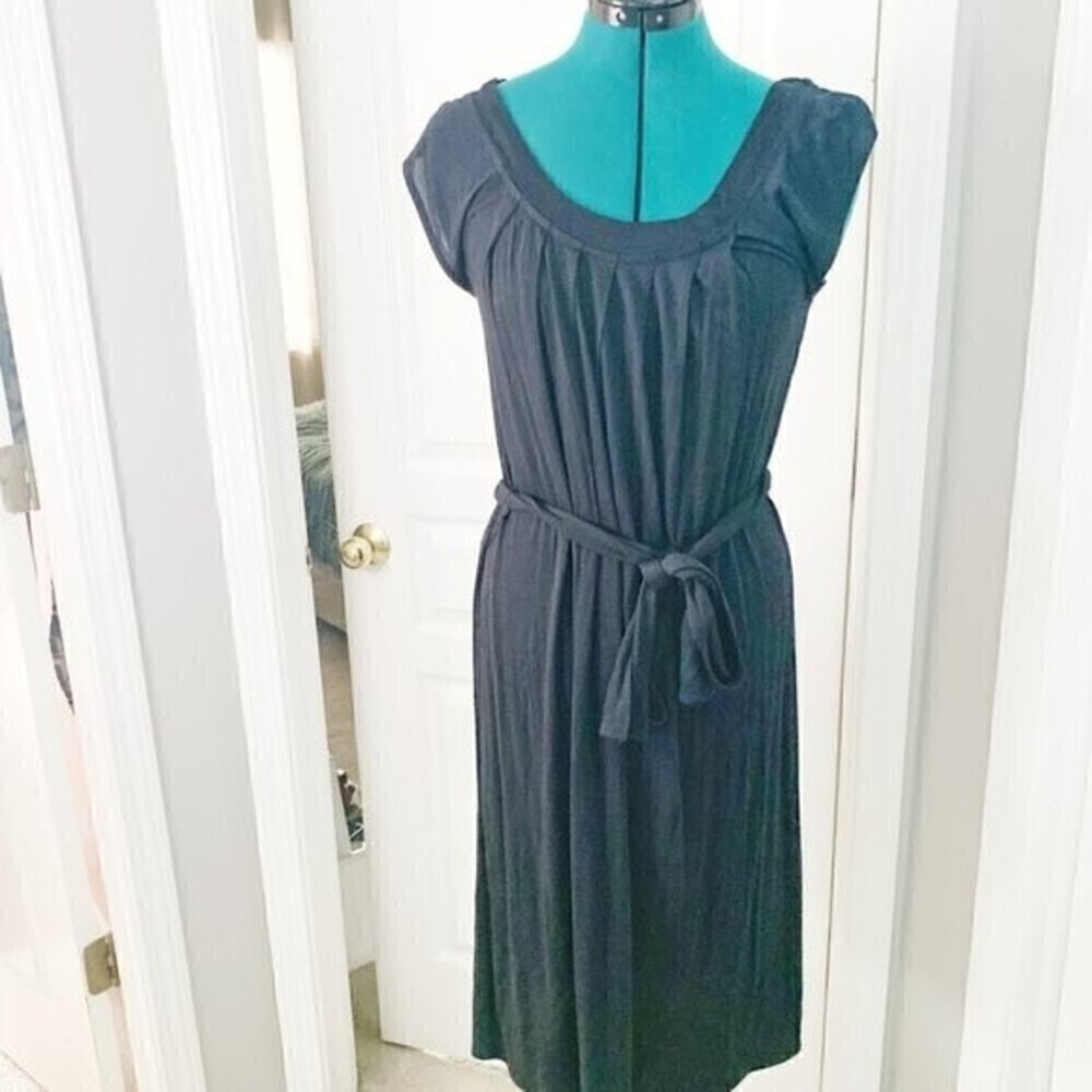 Talbots Petite Sleeveless Lightweight Casual Belted Dress